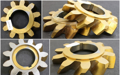 2x Scheibenschneidrad LORENZ für Z= 14, β=33° 41' 36" Rechts-Modul 16-11 Zähne