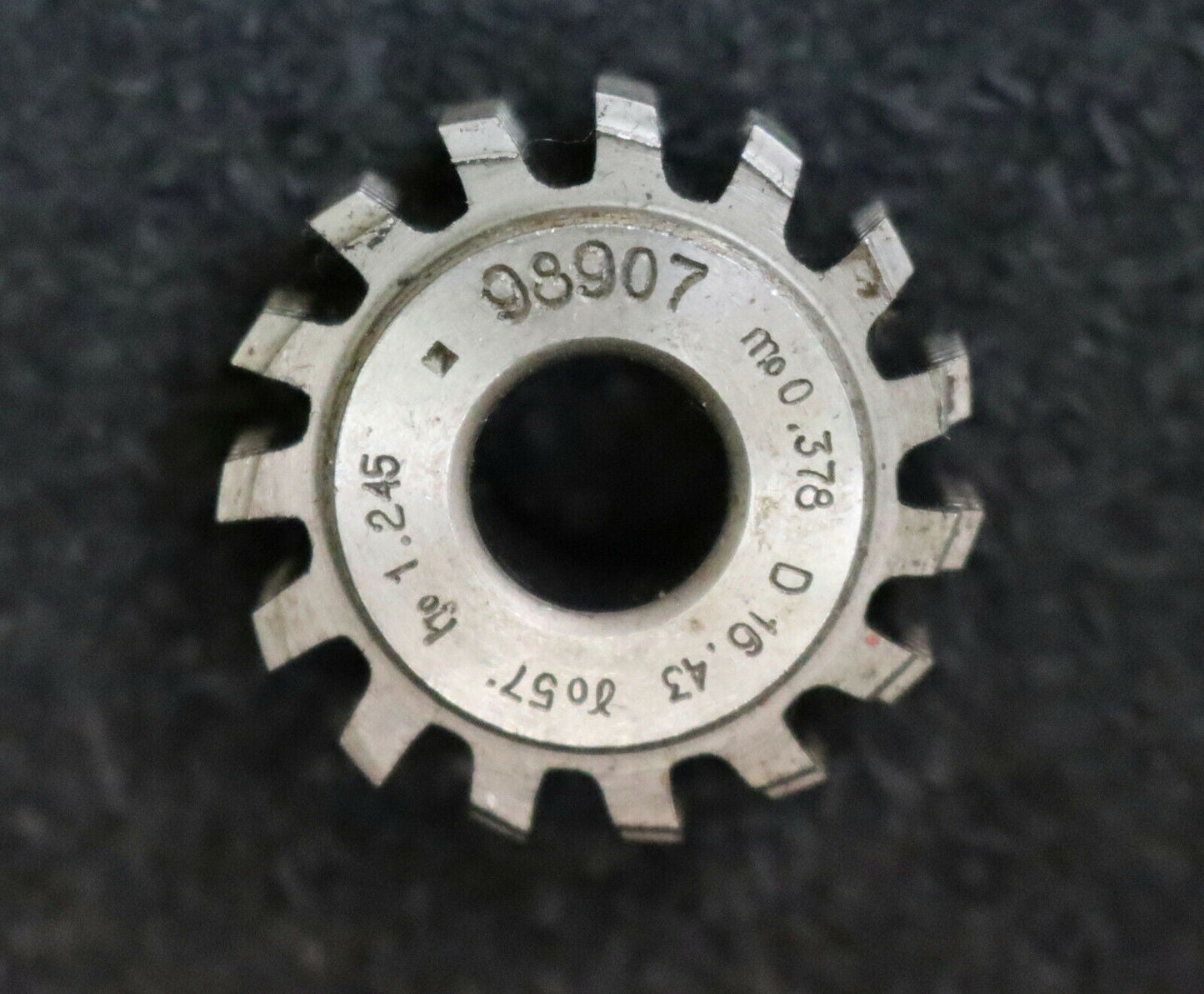 MIKRON Vollstahl-Wälzfräser No. 98907 m= 0,378 ho= 1,245 D16,43 - Ø24x10xØ8mm