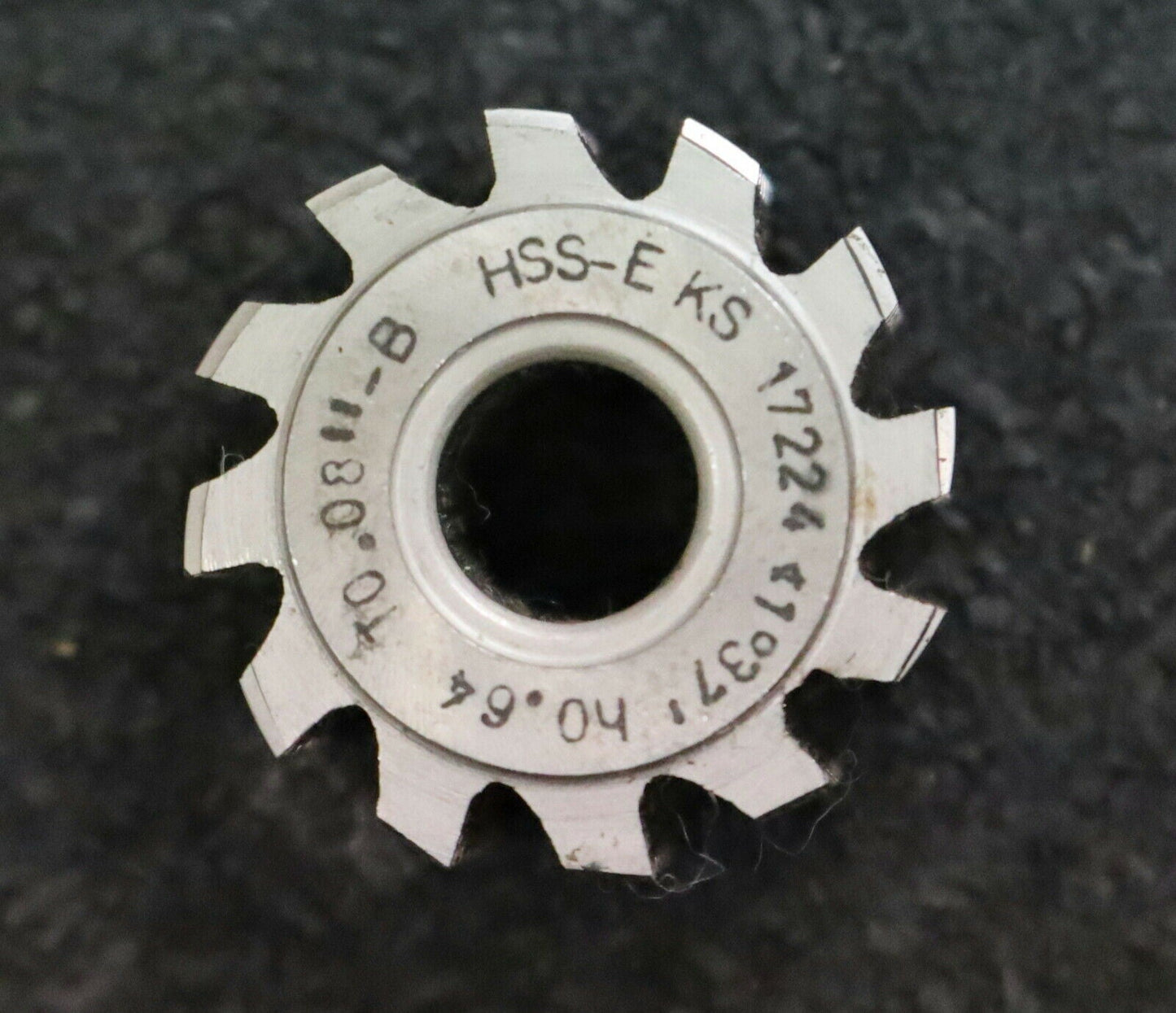 SCHNYDER Zahnriemenrad-Wälzfräser No. 17224 T 0,08" - B Abmessungen Ø24x12xØ8mm