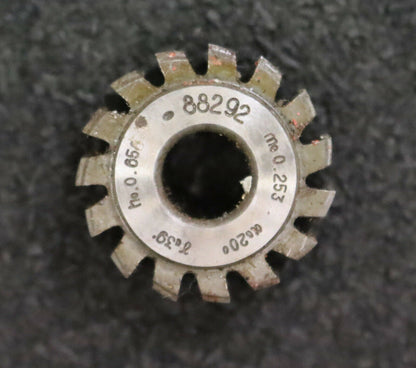 MIKRON Vollstahl-Wälzfräser No. 88292 m= 0,253 ho= 0,658 - Ø24x10xØ8mm