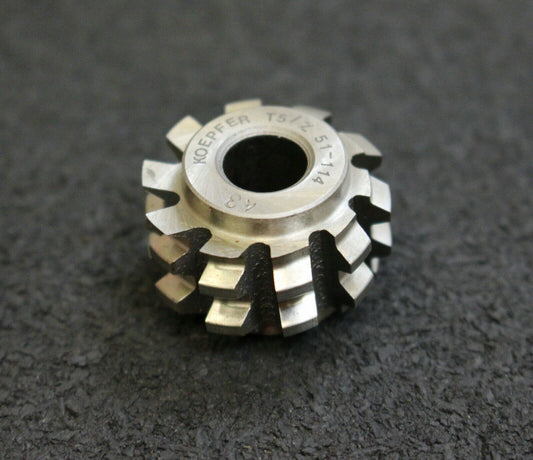 KÖPFER Zahnriemenrad-Wälzfräser T5 24x16x8mm 10 Spannuten für Z = 51-114