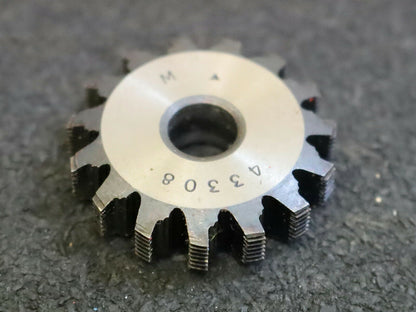 MIKRON Wälzfräser No. 43308 - Ø32x8xØ8mm 1gg. Rechts 15 Spanuten