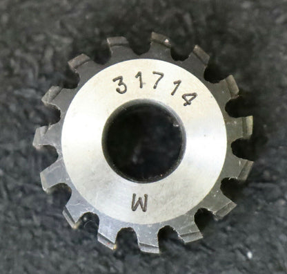MIKRON Wälzfräser No. 31714 - Ø24x8xØ8mm 1gg. Rechts 15 Spanuten