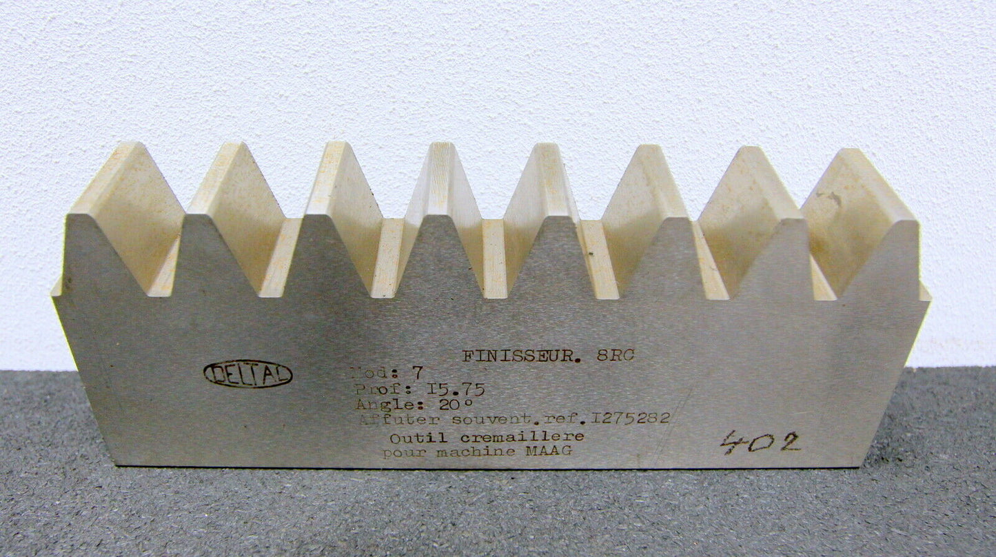 DELTAL Hobelkamm rack cutter m= 7 Angle 20° 180x25mm