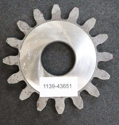 Scheibenschneidrad m= 8,0mm Z= 16 Da=128mm EGW 20° Qualität A HSS + TIN