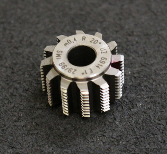 IMS Vollstahl-Wälzfräser m= 0,4mm 20° EGW U2 1gg. rechts 12 Spannuten 24x16x8mm