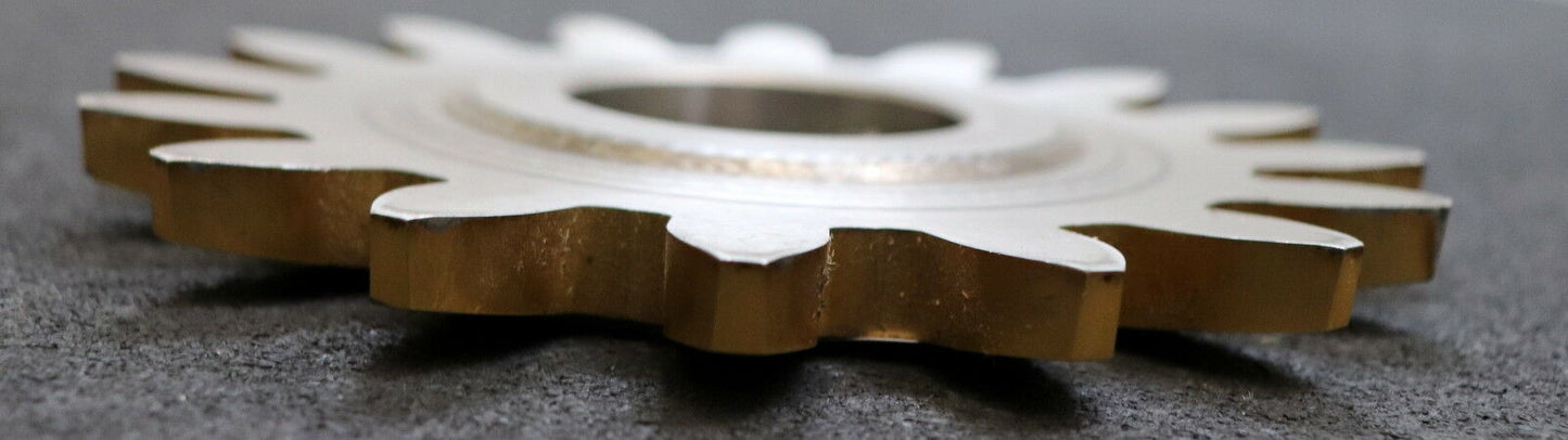 Scheibenschneidrad m= 8mm Z= 16 Da=128mm EGW 20° Qualität A HSS+TIN Bohrung 1 3/4"