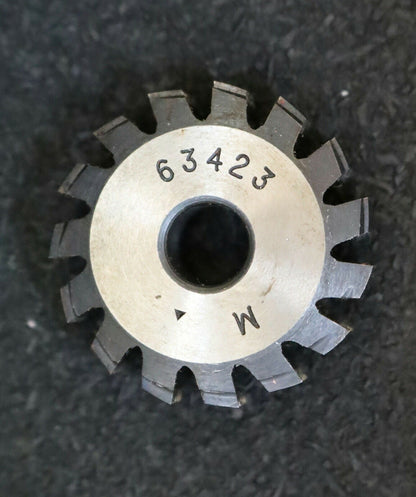 MIKRON Wälzfräser No. 63423 - Ø32x10xØ8mm 1gg. Rechts 15 Spanuten