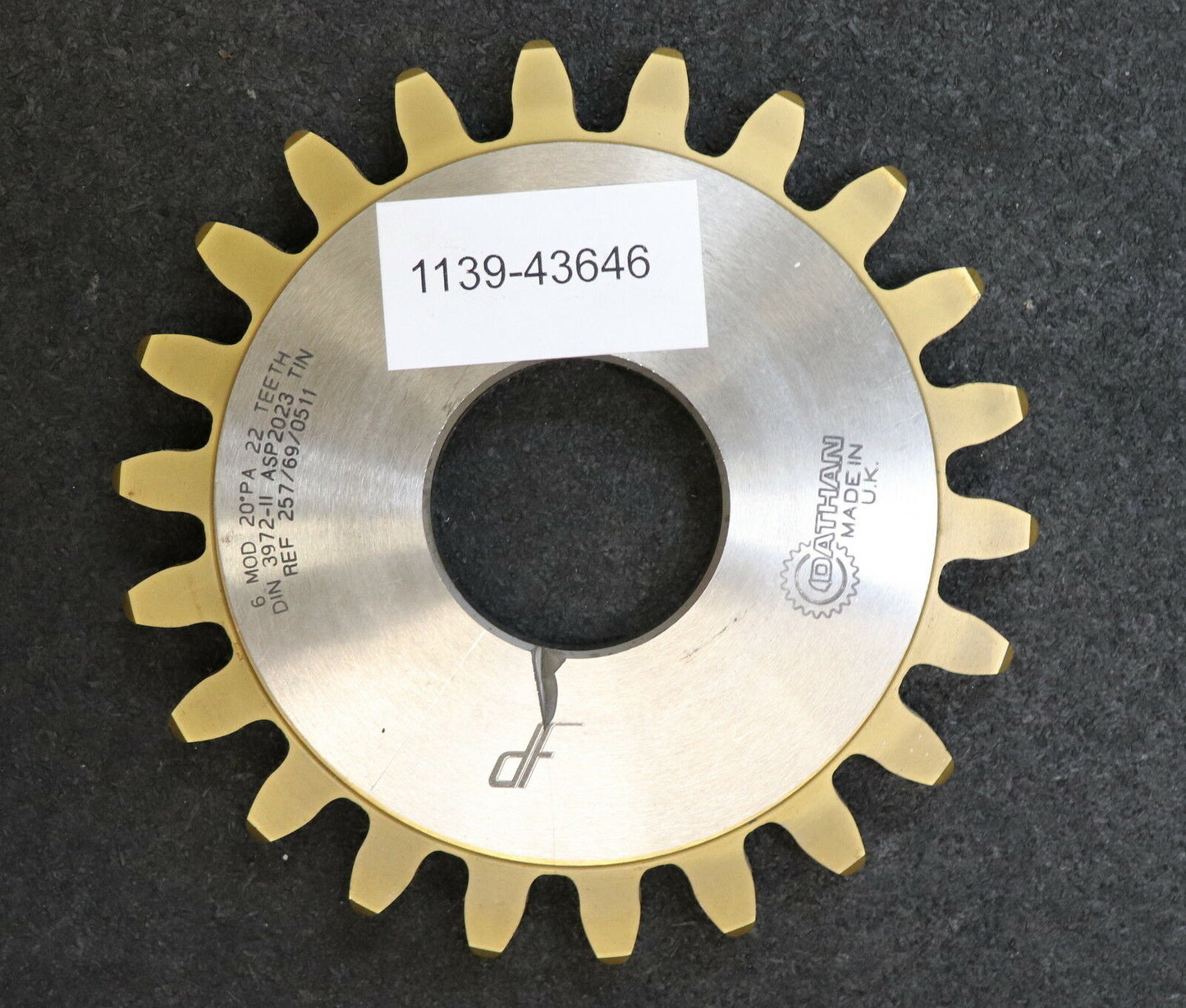 LORENZ Scheibenschneidrad m= 6,0mm DIN 3972 BP II Z= 22 Da=144mm EGW 20°