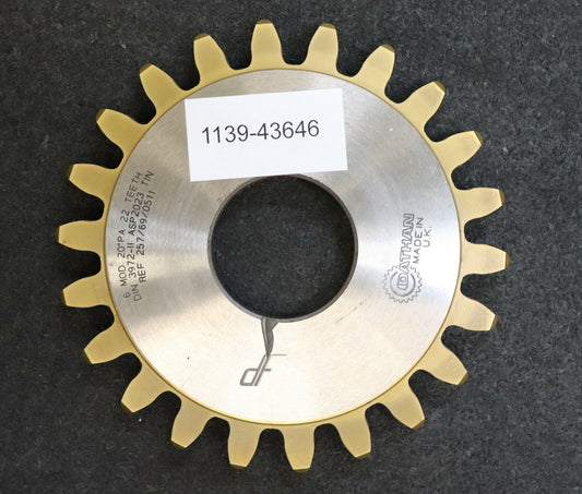 LORENZ Scheibenschneidrad m= 6,0mm DIN 3972 BP II Z= 22 Da=144mm EGW 20°