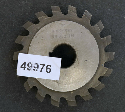 Zahnstangenfräser 3-rillig m=3,0mm 20° EGW Frästiefe 6,5mm Ø118x36xØ27mm