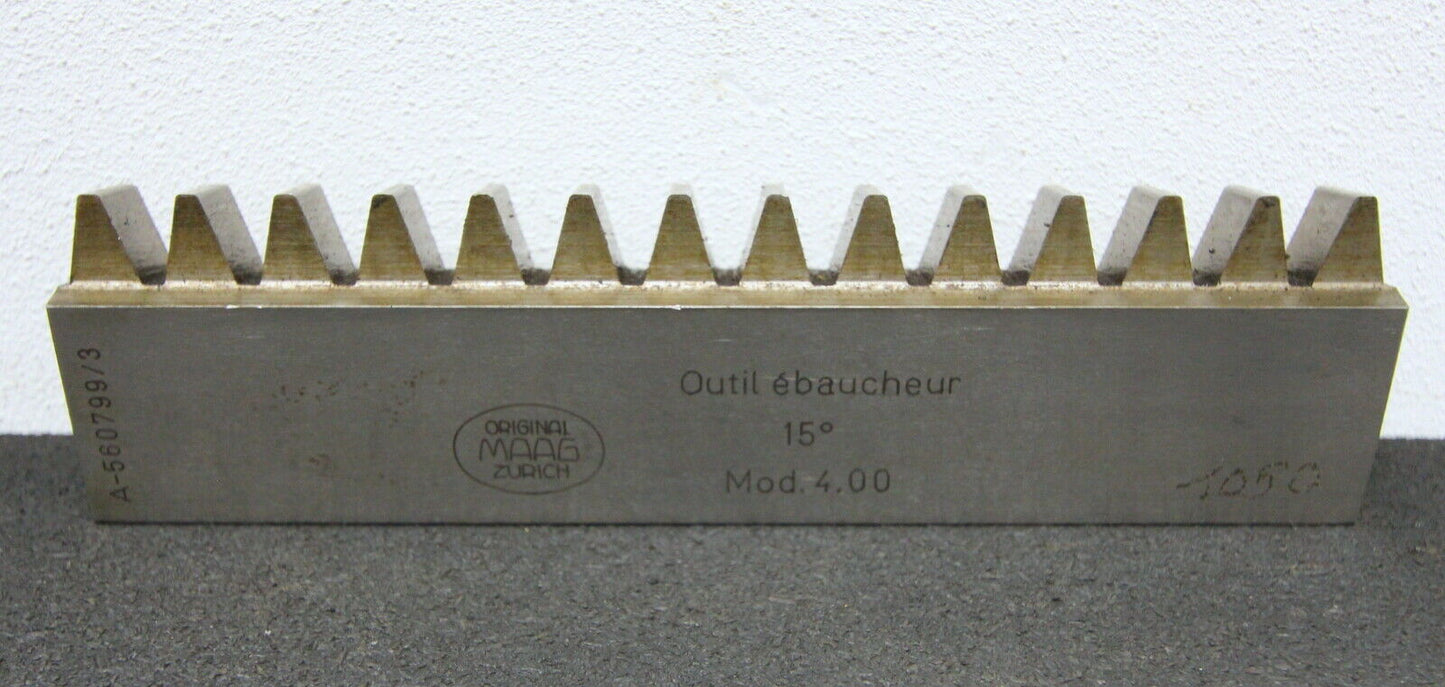 MAAG Hobelkamm rack cutter m= 4,00 Angle 15°