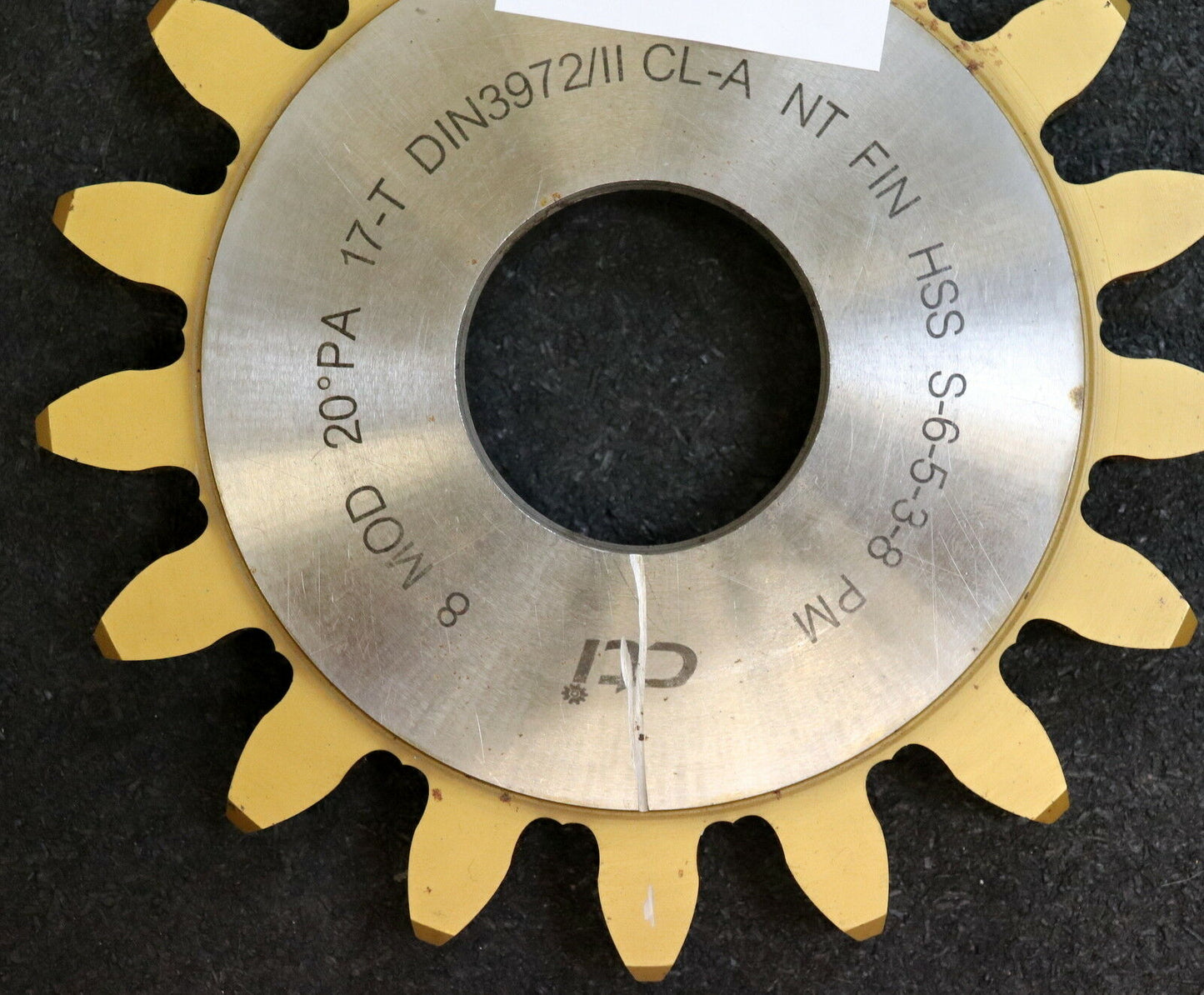 Scheibenschneidrad m= 8,0mm Z= 17 DIN 3972 BPII Da=155mm EGW 20° Qualität A PM-HSS