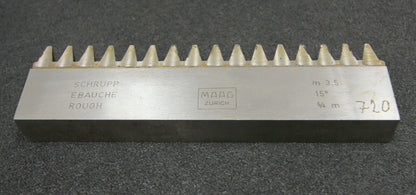MAAG Hobelkamm rack cutter m= 3,5 Angle 15°
