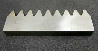 DELTAL Hobelkamm rack cutter f. MAAG-Wälzhobelmaschinen m= 6,762 Angle 20° 190x25mm