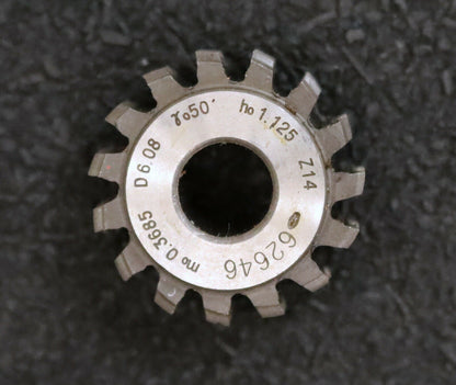 MIKRON Vollstahl-Wälzfräser No. 62646 m= 0,3685 ho= 1,125 20° EGW Ø24x10xØ8mm