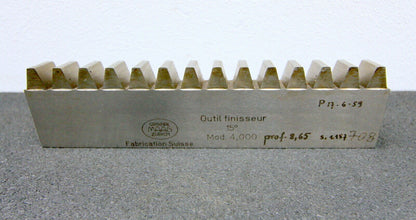 MAAG Hobelkamm rack cutter m= 4,000 Angle 15° 14 Zähne