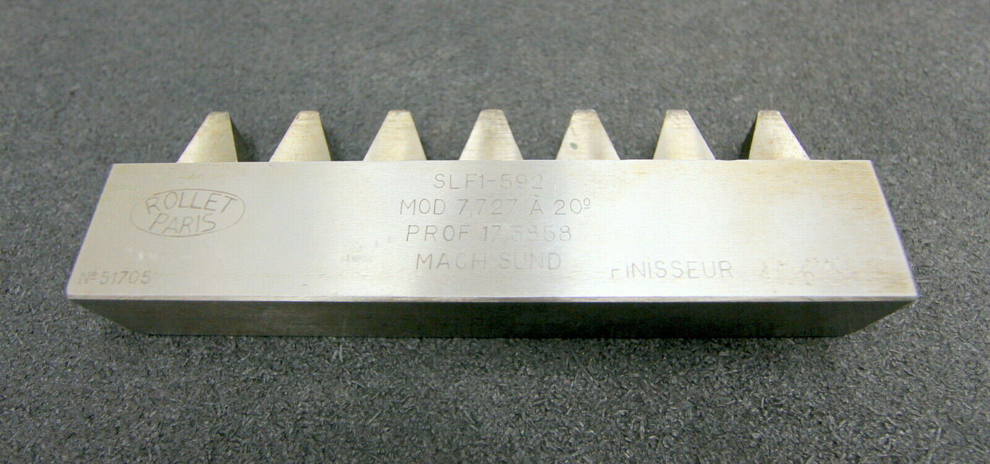 ROLLET PARIS Hobelkamm rack cutter m= 7,727 Angle 20°
