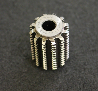 KÖPFER Vollstahl-Wälzfräser m= 0,75mm 20° EGW 1gg. rechts U2 12 Spannuten