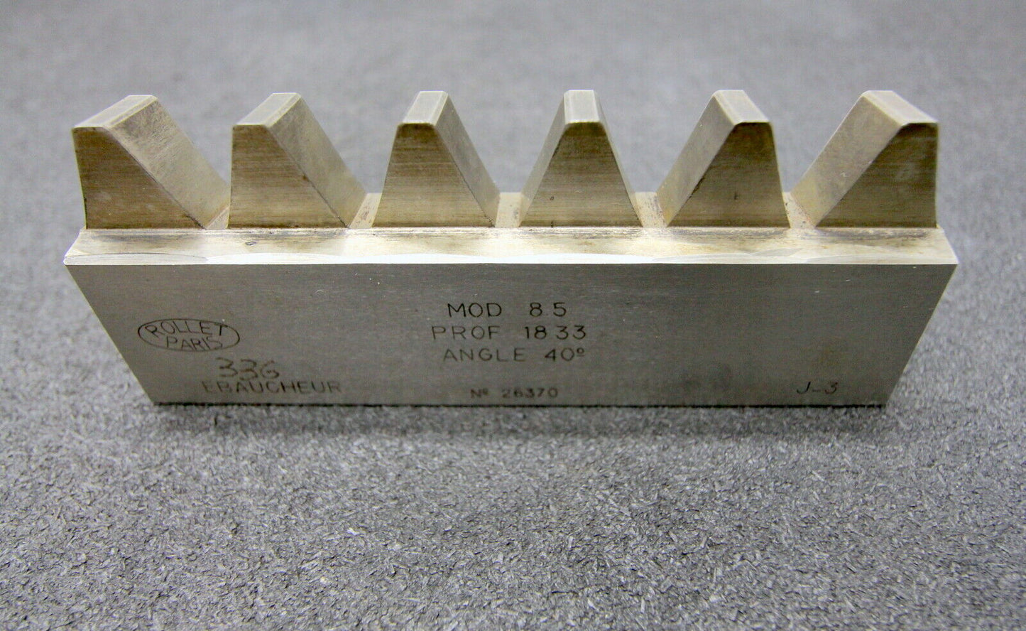 ROLLET PARIS Hobelkamm rack cutter m= 8,5 Angle 20°