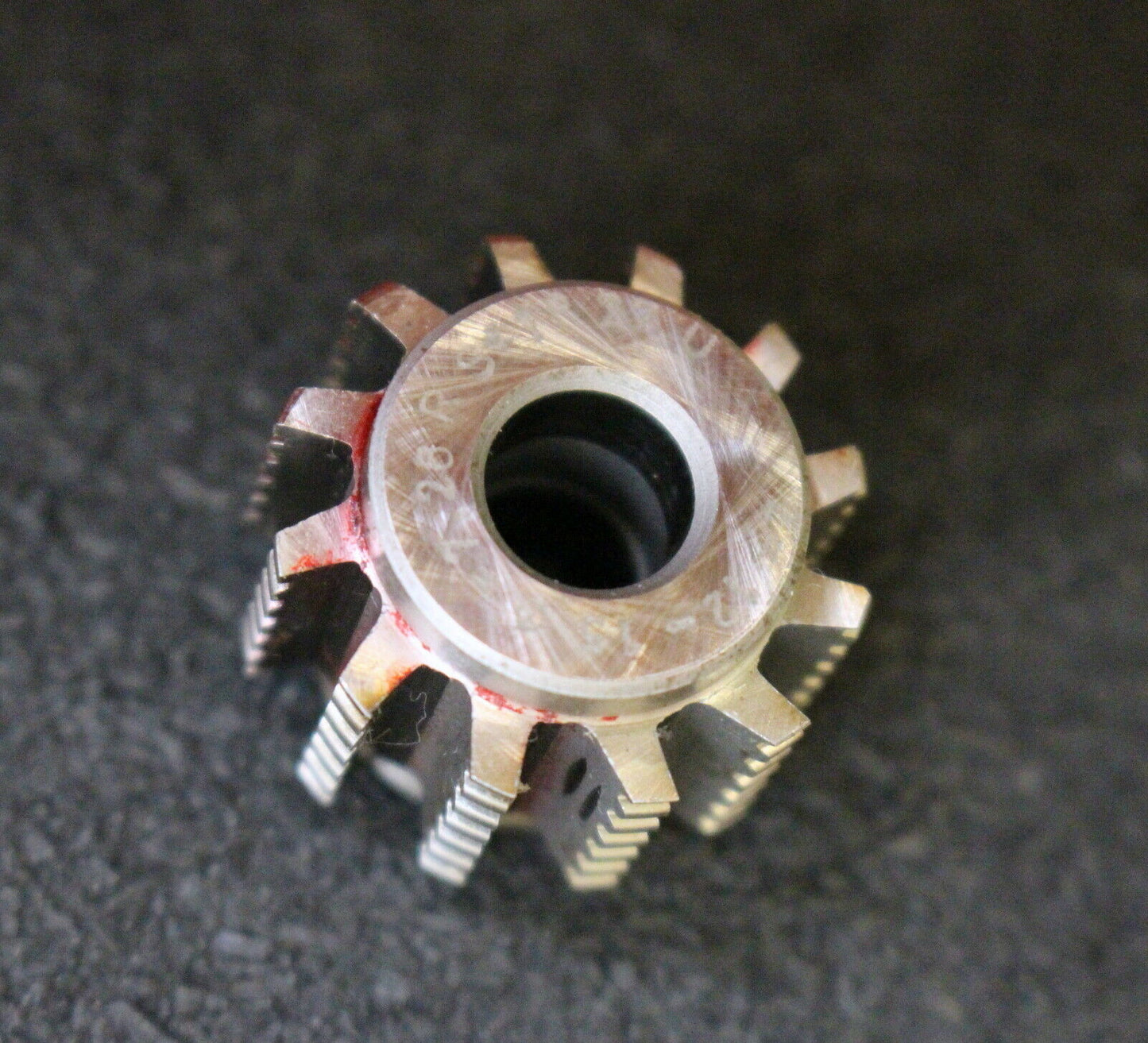 KÖPFER Zahnriemenrad-Wälzfräser T2 (0,08") Ø7,26 24x16x8mm 12 Spannuten 1-gg. R.