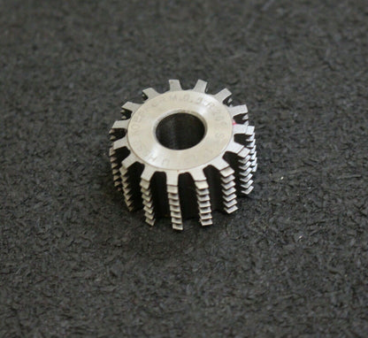 KÖPFER Vollstahl-Wälzfräser m= 0,5mm 20° EGW 1gg. rechts 15 Spannuten 24x12x8mm