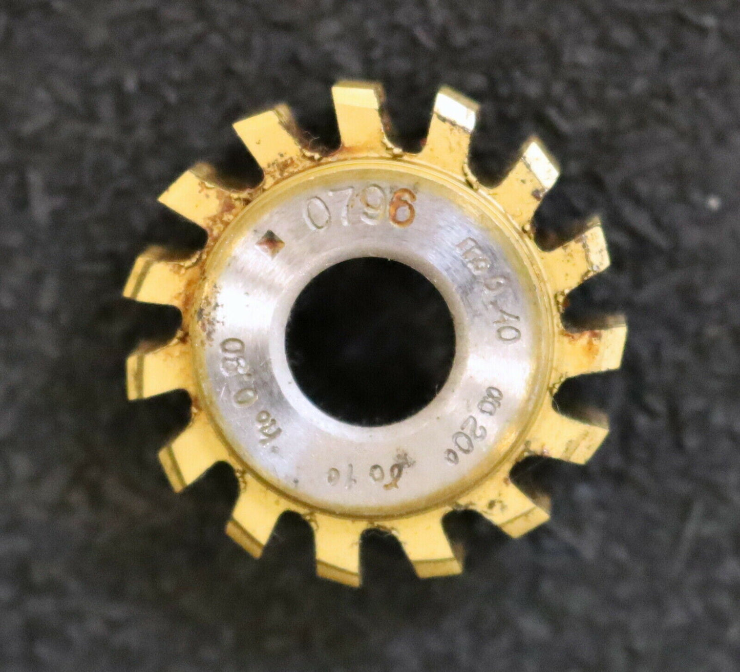 MIKRON Vollstahl-Wälzfräser No. 0796 m= 0,40 ho= 0,90 Abmessungen Ø24x10xØ8mm
