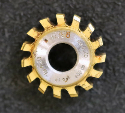 MIKRON Vollstahl-Wälzfräser No. 0796 m= 0,40 ho= 0,90 Abmessungen Ø24x10xØ8mm