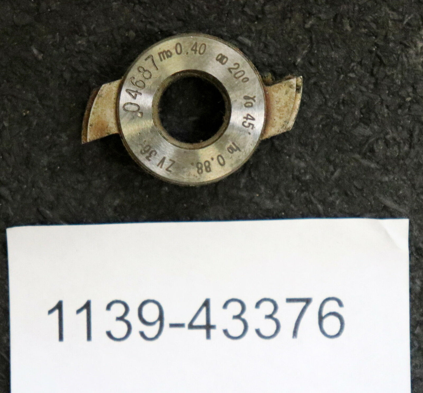 MIKRON Schlagzahn-Wälzfräser m= 0,4mm Fräser ZV 36 Abmessungen 28x6,5x8mm HSS