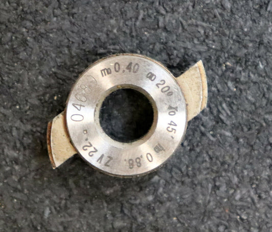 MIKRON Schlagzahn-Wälzfräser m= 0,4mm Fräser ZV 22 Abmessungen 28x6,5x8mm HSS