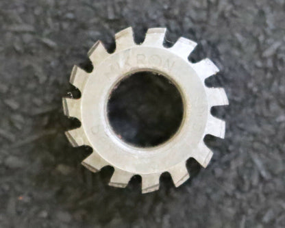 MIKRON Vollstahl-Wälzfräser No. 63984 m= 0,24 ho= 0,54 Abmessungen Ø18x7,3xØ8mm