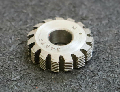 MIKRON Wälzfräser No. 34975 - Ø23x7xØ8mm 1gg. Rechts 15 Spanuten