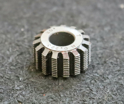 MIKRON Vollstahl-Wälzfräser m= 0,223 - Ø18x10xØ8mm 1gg. Rechts 15 Spanuten