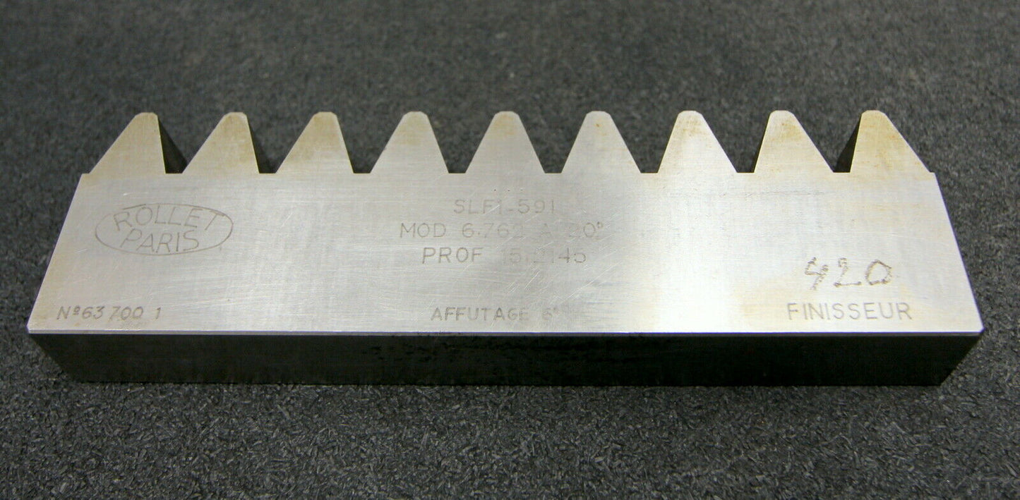 ROLLET PARIS Hobelkamm rack cutter m= 6,762 Angle 20°