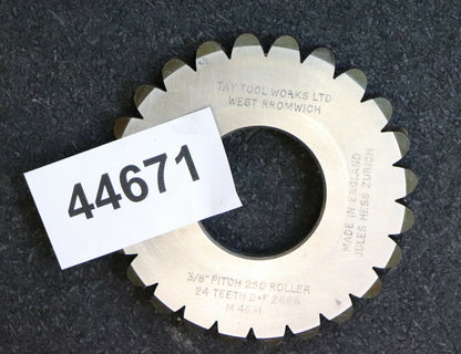 TAY TOOLS Scheibenschneidrad für Rollkettenrad M4631 Tlg. 3/8" x Roller 240 Z= 24
