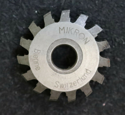 MIKRON Wälzfräser No. 63182 - Ø31x8xØ8mm 1gg. Rechts 15 Spanuten