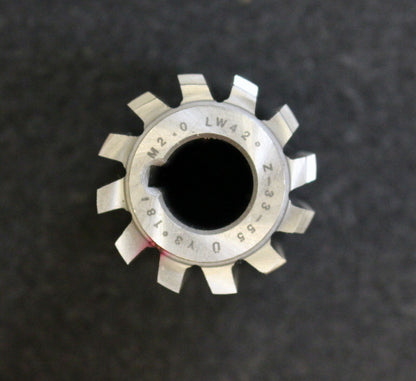 KÖPFER Zahnwellen-Wälzfräser m=2,0 32x48x13mm mit LKN 12 Spannuten 1-gg. Rechts