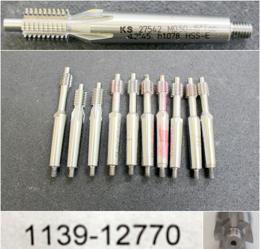 Schaft-Wälzfräser f. MIKRON 102 m= 0,5 Überschneider EGW 15° Ø11,7mm 10Stk