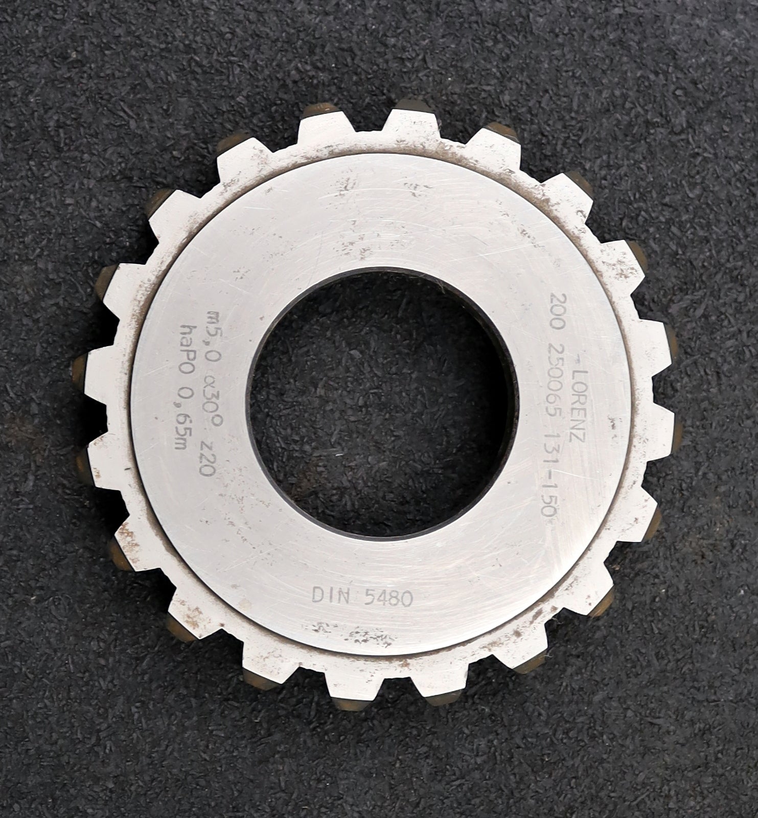 Bild des Artikels LORENZ-Scheibenschneidrad-für-Zahnwellen-DIN5480-m=5mm-EGW-30°-Z=20-haP0-0,65m
