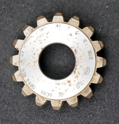 Bild des Artikels PWS-Scheibenschneidrad-für-Zahnwellen-DIN5480-m=5mm-EGW-30°-Z=16-Ø87x18xØ1-1/4"