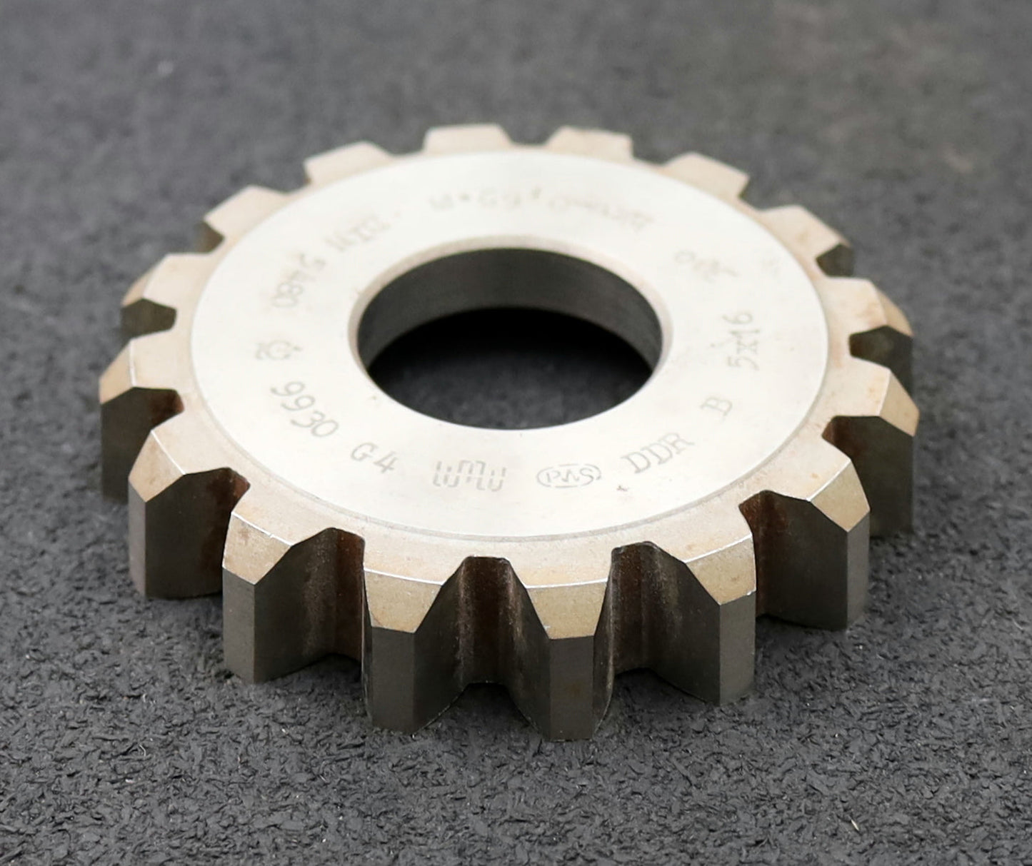 Bild des Artikels PWS-Scheibenschneidrad-für-Zahnwellen-DIN5480-m=5mm-EGW-30°-Z=16-Ø87x17xØ1-1/4"