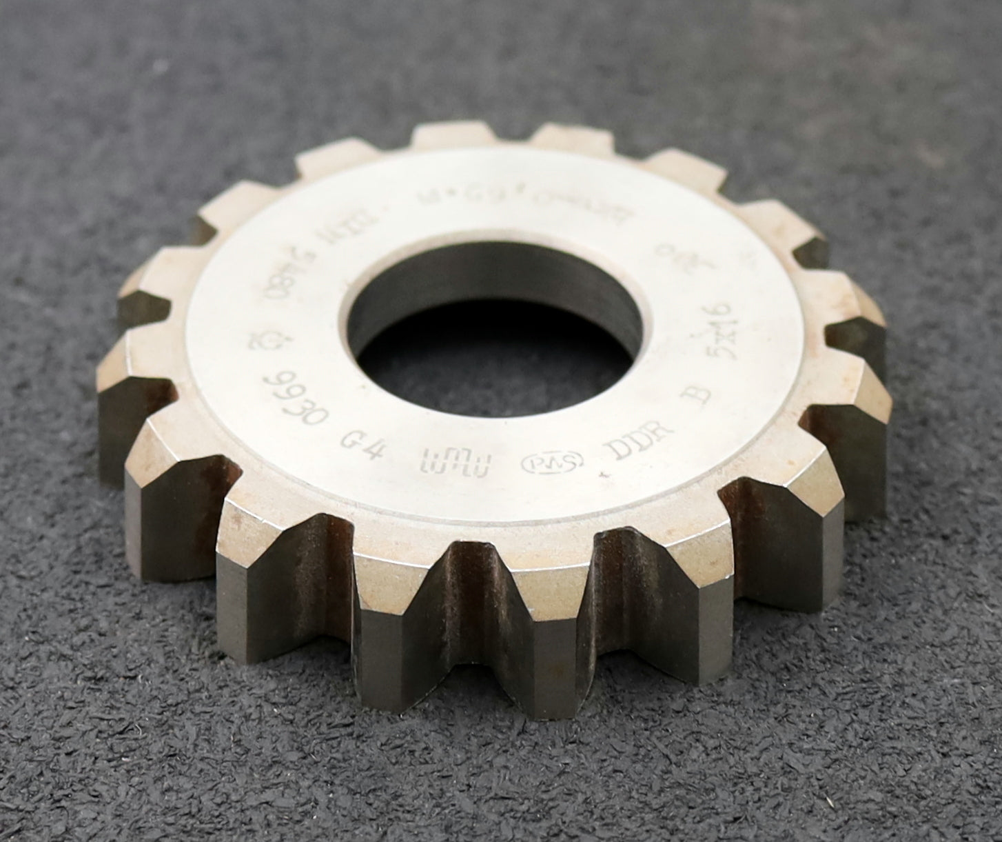 Bild des Artikels PWS-Scheibenschneidrad-für-Zahnwellen-DIN5480-m=5mm-EGW-30°-Z=16-Ø87x17xØ1-1/4"