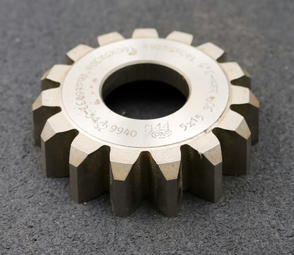 Bild des Artikels PWS-Scheibenschneidrad-für-Zahnwellen-DIN5480-m=5mm-EGW-30°-Z=15-Ø84x22xØ1-1/4"