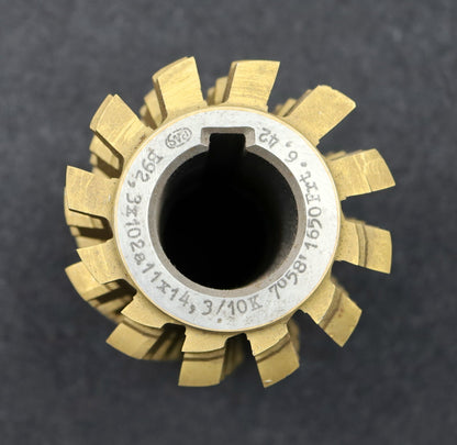 Bild des Artikels PWS-Keilwellen-Wälzfräser-spline-hob-10-Keile-92,3x102x14,3mm-mit-Höcker-mit-LKN