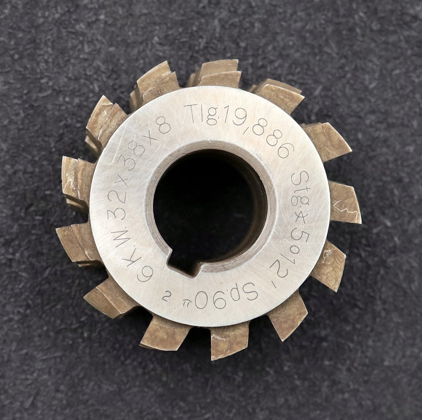 Bild des Artikels H.F.Schnicke-Keilwellen-Wälzfräser-spline-hob-6-Keile-32x38x8mm-mit-Höcker-LKN