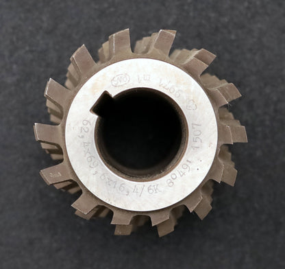 Bild des Artikels PWS-Keilwellen-Wälzfräser-spline-hob-6-Keile-62,4x69,6x16,4mm-mit-Höcker-mit-LKN