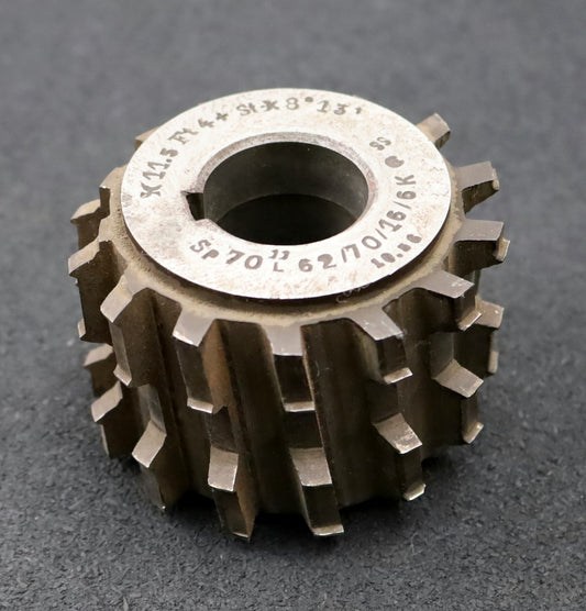 Bild des Artikels Keilwellen-Wälzfräser-spline-hob-6-Keile-62x70x16mm-mit-Höcker-Fertigfräser