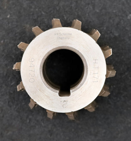 Bild des Artikels H.F.Schnicke-Keilwellen-Wälzfräser-spline-hob-6-Keile-32x38x8mm-Höcker-1gg.Re