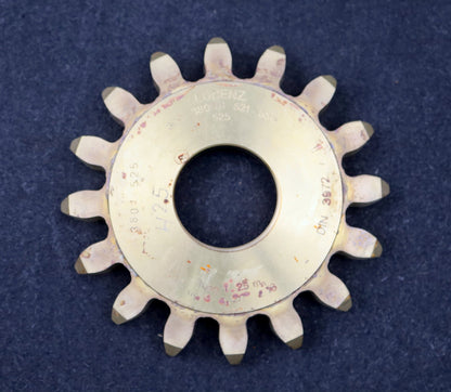 Bild des Artikels LORENZ-Scheibenschneidrad-gear-shaper-m=-8mm-EGW=-20°-Z=-16-haP0-1,25mn-BP-II