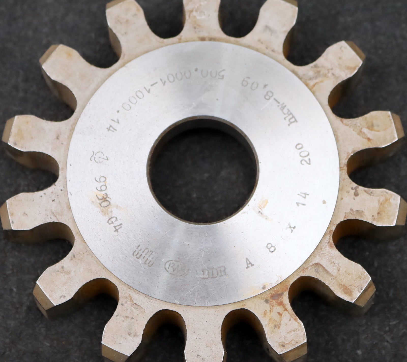 Bild des Artikels PWS-Scheibenschneidrad-gear-shaper-m=-8mm-EGW=-20°-Z=-14-BP-II-Ø127x20xØ-1-1/4"